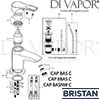 Bristan Capri Basin Mixer Bathroom Tap Parts